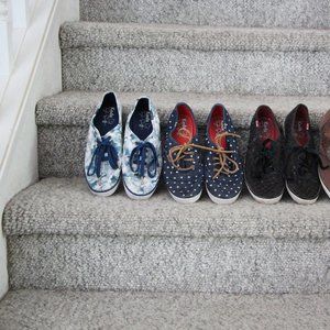 3 Pairs Taylor Swift Keds Sneakers Shoes Lot Size 7